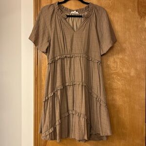 Brown Above the knee Dress